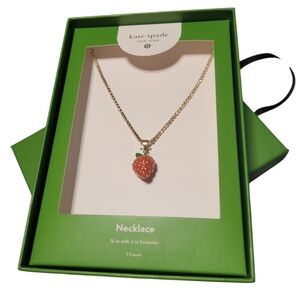 kate spade X Target Strawberry Charm Tennis Necklace